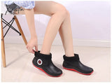 Xajzpa - Water Boots For Woman Rain Rubber Women Waterproof Ankle Boot Botas De Caza Espanolas Bota