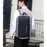 Xajzpa - Waterproof Business Backpack Men Usb School Backpacks 15.6 Inch Laptop Large Capacity