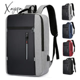 Xajzpa - Waterproof Business Backpack Men USB School Backpacks 15.6 Inch Laptop Backpack Large Capacity Bagpacks for Men Back Pack Bags