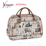 Xajzpa - Waterproof Large Capacity Women’s Travel Bag Weekend Big Duffle Bags Female Fashion