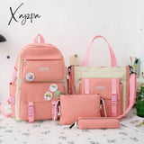 Xajzpa - Waterproof Stylish Laptop Backpack Women 13 13.3 14 15 15.6 Inch Korean Fashion Oxford