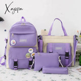 Xajzpa - Waterproof Stylish Laptop Backpack Women 13 13.3 14 15 15.6 Inch Korean Fashion Oxford