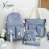 Xajzpa - Waterproof Stylish Laptop Backpack Women 13 13.3 14 15 15.6 Inch Korean Fashion Oxford