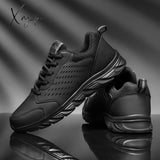 Xajzpa - Waterproof Winter Leather Men Shoes Thick Plush Warm Casual Sneakers Fashion Non-Slip