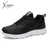 Xajzpa - Waterproof Winter Leather Men Shoes Thick Plush Warm Casual Sneakers Fashion Non-Slip