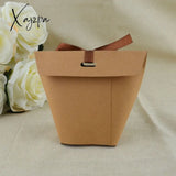 Xajzpa - Wedding Welcome Bags 25/50Pcs Blank Kraft Paper Bag White Black Candy Favor Gift Box