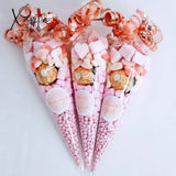 Xajzpa - Wedding Welcome Bags 50Pcs Candy Bag Birthday Party Favors Cellophane Cone Storage Girl