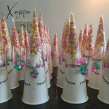 Xajzpa - Wedding Welcome Bags 50Pcs Candy Bag Birthday Party Favors Cellophane Cone Storage Girl