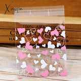 Xajzpa - Wedding Welcome Bags 50Pcs/Lot Cute Heart Theme Candy Cookie Birthday Party Buscuit