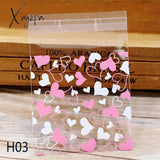 Xajzpa - Wedding Welcome Bags 50Pcs/Lot Cute Heart Theme Candy Cookie Birthday Party Buscuit