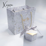 Xajzpa - Welcome Bags New Creative High-Quality Grey Marble Gift Bag For Christmas/Wedding/Baby