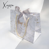 Xajzpa - Welcome Bags New Creative High-Quality Grey Marble Gift Bag For Christmas/Wedding/Baby