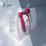 Xajzpa - Welcome Bags New Creative High-Quality Grey Marble Gift Bag For Christmas/Wedding/Baby