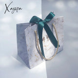 Xajzpa - Welcome Bags New Creative High-Quality Grey Marble Gift Bag For Christmas/Wedding/Baby