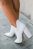 Xajzpa - What A Night Heeled Bootie Boots