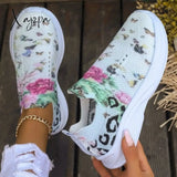 Xajzpa - White Casual Patchwork Printing Round Mesh Breathable Comfortable Out Door Shoes Shoes