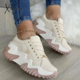 Xajzpa - White Casual Sportswear Daily Patchwork Contrast Round Keep Warm Comfortable Shoes Cream /