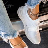 Xajzpa - White Fashion Casual Solid Color Breathable Sneakers Shoes