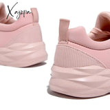 Xajzpa - White Fashion Casual Solid Color Breathable Sneakers Shoes