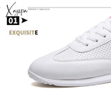 Xajzpa - White Sneakers Shoes Men Comfortable Walking For Summer Women Casual Running Sport