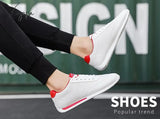 Xajzpa - White Sneakers Shoes Men Comfortable Walking For Summer Women Casual Running Sport