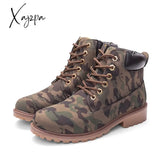 Xajzpa - Winter Boots Women Shoes Warm Plush Sneakers Snow Lace-Up Ankle Casual Woman Botas Mujer