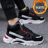 Xajzpa - Winter Men’s Boots Fashion Thick Bottom Non-Slip Warm Shoes For Men Fur Ankle Snow