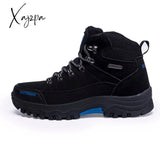 Xajzpa Winter Men’s Hiking Shoes Waterproof Outdoor Men Boots Trekking Sport High Top Mountain