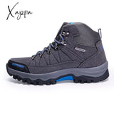 Xajzpa Winter Men’s Hiking Shoes Waterproof Outdoor Men Boots Trekking Sport High Top Mountain