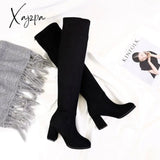 Xajzpa - Winter New Ladies Fashion Comfortable Plus Cotton Warm Boots Women Casual Sexy Flock Zip