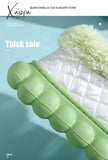 Xajzpa - Winter Women Men Waterproof Child Slippers Warm Non-Slip Plush Stepped Cotton Alphabet