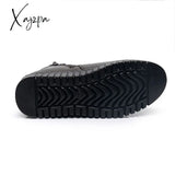 Xajzpa - Woman Ankle Boots Warm Plush Wedge Boots For Women Casual Shoes Non-Slip Waterproof