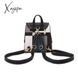 Xajzpa - Woman Fashion Backpack Female Pu Leather Plaid Small Shoulder Bag For Women Casual Travel