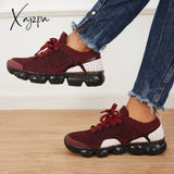 Xajzpa - Women Athletic Sneakers Running Shoes Breathable Knit Walking