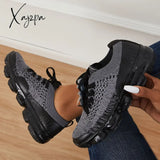 Xajzpa - Women Athletic Sneakers Running Shoes Breathable Knit Walking