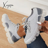 Xajzpa - Women Athletic Sneakers Running Shoes Breathable Knit Walking