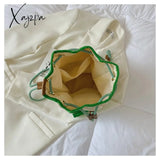 Xajzpa - Women Bag Fashion Shoulder Japanes Style Drawstring Bucket Canvas Lady Handbag Messenger