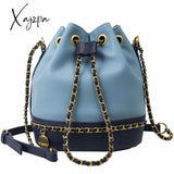 Xajzpa - Women Bag Pu Leather Shoulder Fashion Chain Bucket Bolsa Feminina Luxury Handbags Bags