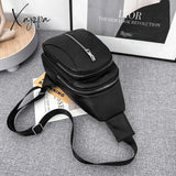 Xajzpa - Women Bag Retro Fashion Female New Trend Messenger Simple Girl Chest Lady Shoulder Pure