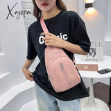 Xajzpa - Women Bag Retro Fashion Female New Trend Messenger Simple Girl Chest Lady Shoulder Pure