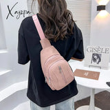 Xajzpa - Women Bag Retro Fashion Female New Trend Messenger Simple Girl Chest Lady Shoulder Pure