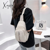 Xajzpa - Women Bag Retro Fashion Female New Trend Messenger Simple Girl Chest Lady Shoulder Pure