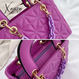 Xajzpa - Women Bags Chain Handbags Fashion Shoulder Bag Luxury Crossbody For Girls Designer Pu Flap