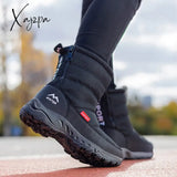 Xajzpa - Women Boots Non-Slip Waterproof Winter Ankle Snow Platform Shoes With Thick Fur Botas