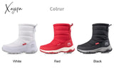 Xajzpa - Women Boots Non-Slip Waterproof Winter Ankle Snow Platform Shoes With Thick Fur Botas