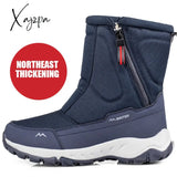 Xajzpa - Women Boots Non-Slip Waterproof Winter Ankle Snow Platform Shoes With Thick Fur Botas