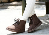 Xajzpa - Women Boots Winter Warm Snow Faux Suede Ankle For Female Shoes Botas Mujer Plush Woman