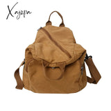 Xajzpa - Women Canvas Backpack College Cotton Female Trendy Gir Travel Men Lady Satchel Male Boy