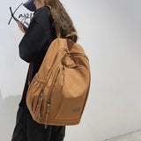 Xajzpa - Women Canvas Backpacks Large Men Girls Travel Laptop Vintage School Bags For Teenager Boys