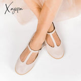 Xajzpa - Women Casual Comfy Chic Flats Beige / 3